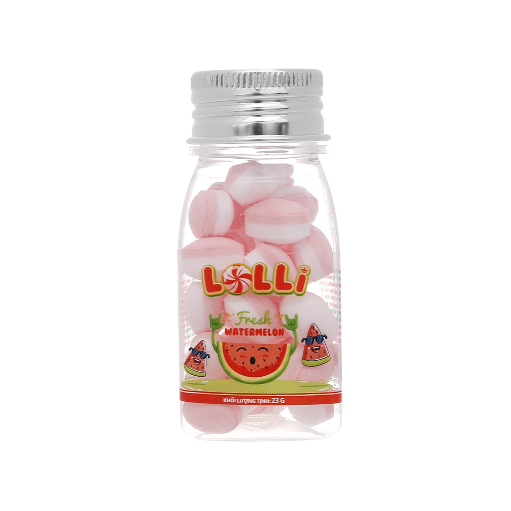 Kẹo hương dưa hấu Lolli hũ 23g