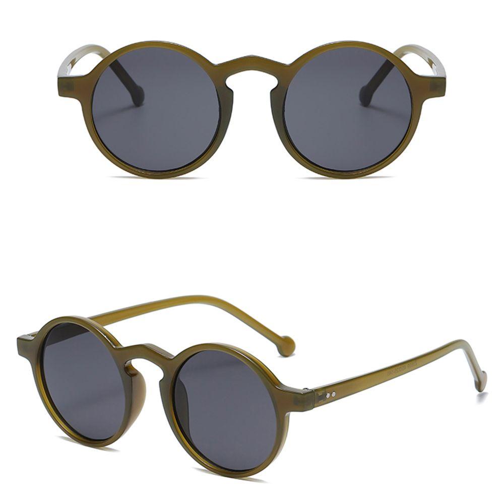 Kính Mát Gọng Tròn Chống Tia UV400 Phong Cách Vintage Thời Trang Cho Nữ