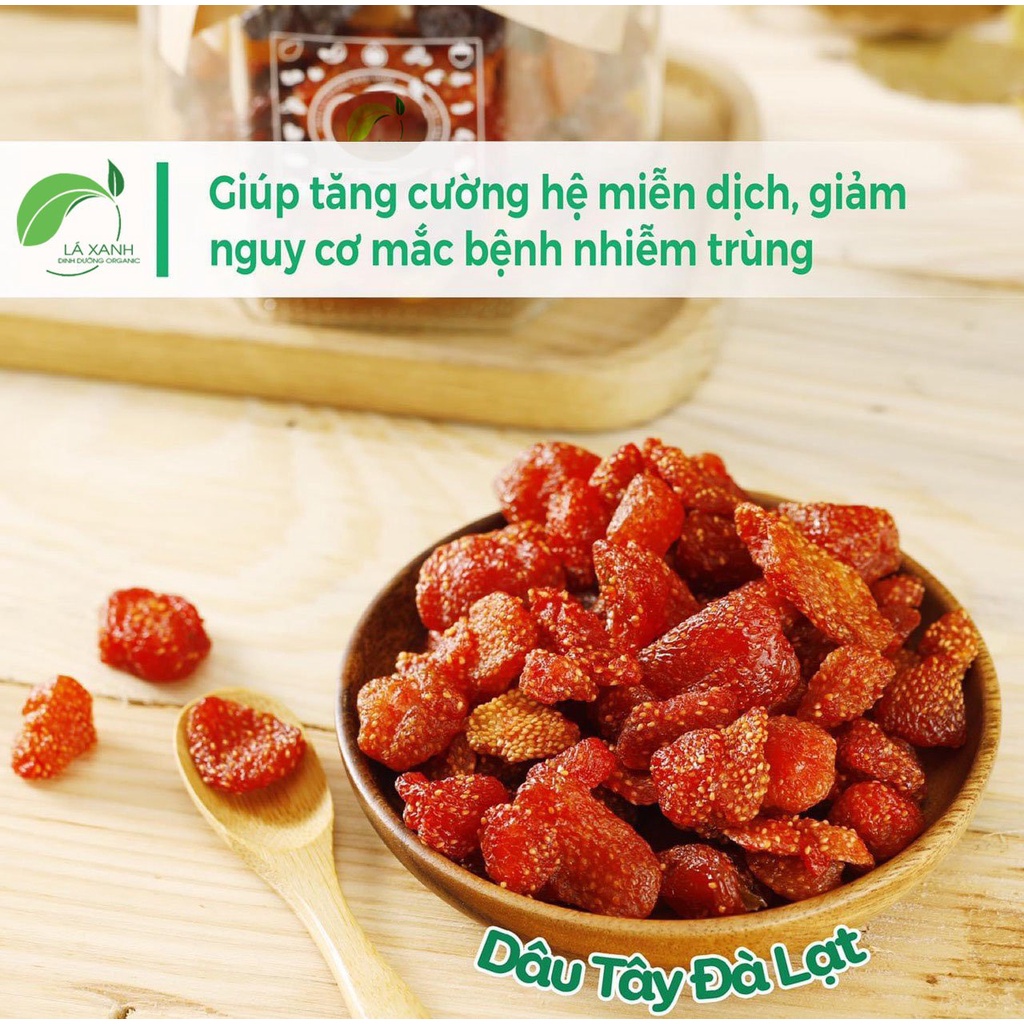 Trái Cây Sấy Dẻo Không đường 600g Mix 5 loại Xoài, Dâu tây, Nho, Mơ và Kiwi nhập khẩu, Hoa quả sấy dẻo