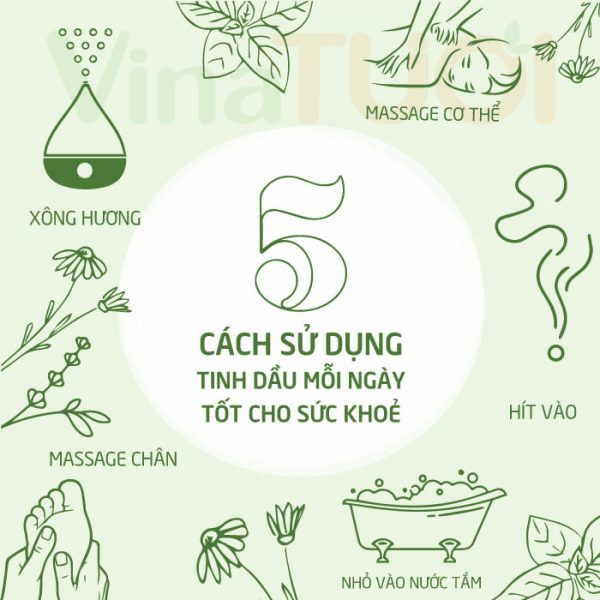 20 loại TINH DẦU VINA TƯƠI 10ml - chọn Treo hoặc Xông