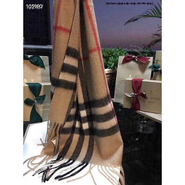 Khăn Choàng Burberry Cashmere Họa Tiết Caro