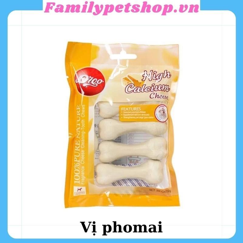 Xương gặm Orgo sạch răng thơm miệng bổ sung Canxi cho chó -90g-familypetshop.vn