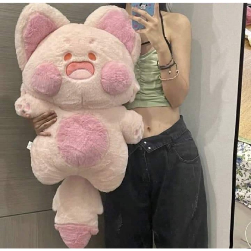 CÓ SẴN Mèo bông DUDU size 90cm tính từ tai đến đuôi full màu hot trend siêu mềm mại gấu bông thú bông đồ chơi