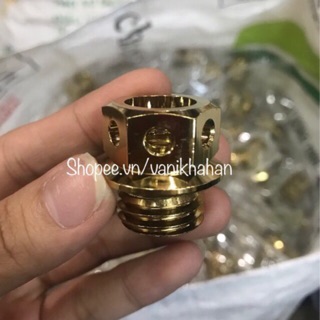 Ốc nhớt inox xi vàng-titan