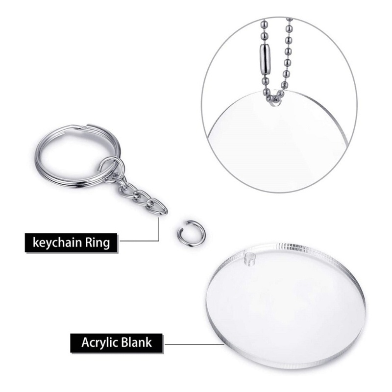 Mojito Móc Chìa Khóa Acrylic Trơn Dùng Làm Quà Tặng Valentine