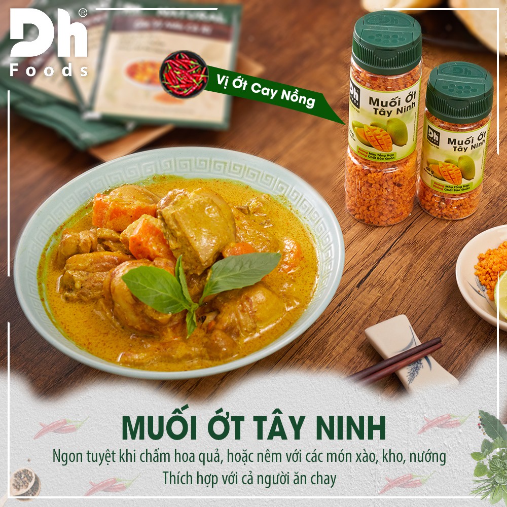 Muối Ớt Tây Ninh Chấm Hoa Quả - Muối Chấm Natural DH Foods