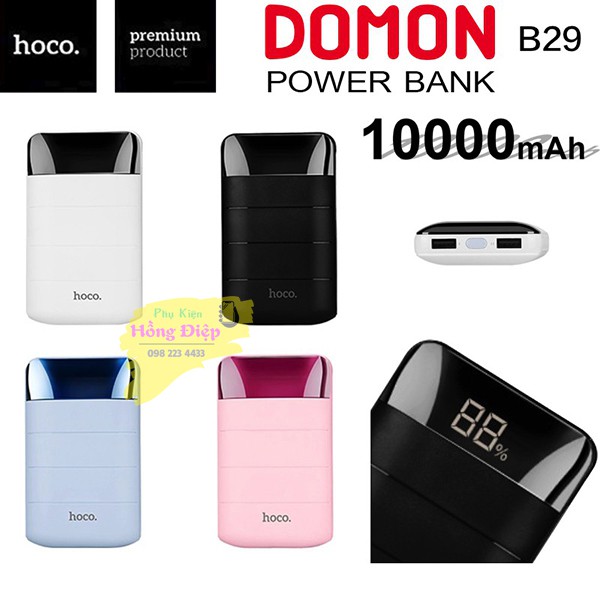 Sạc Dự Phòng Hoco B29 10.000 mAh Có Màn Hình Led Hiển Thị Pin