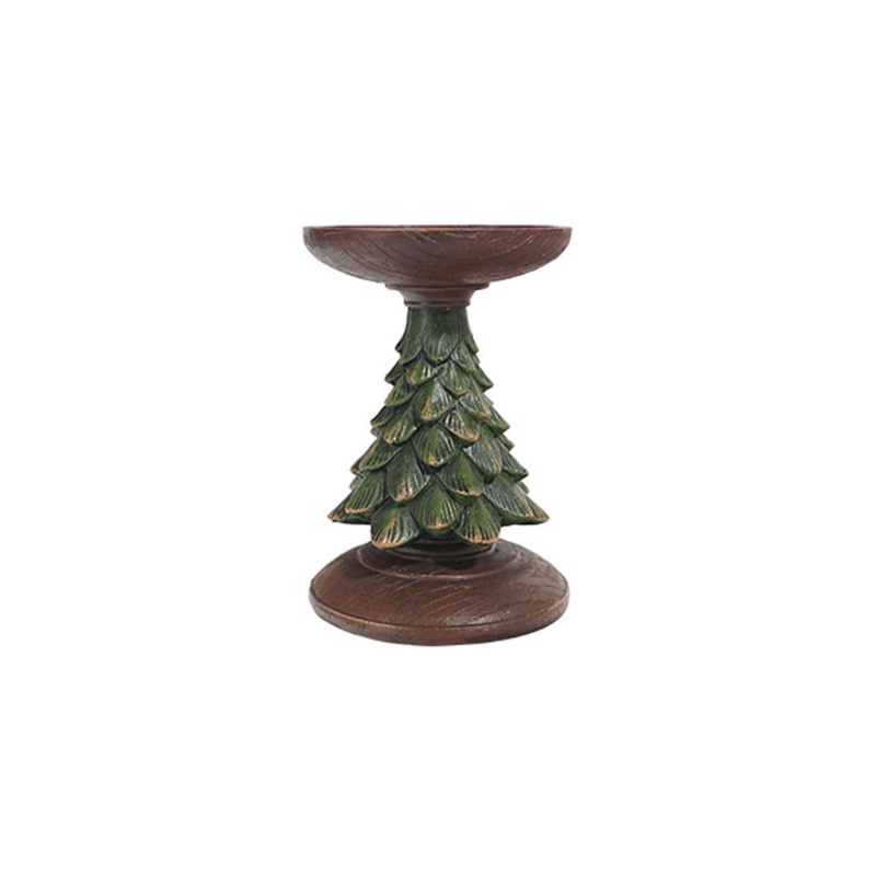 Giá Đỡ Nến Hình Cây Thông Noel Bằng Nhựa Resin Độc Đáo Trang Trí Bàn Trà
