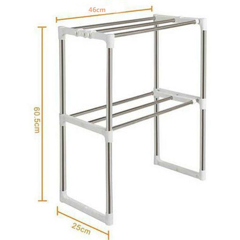 Kệ Để Lò Vi Sóng 2 Tầng inox Tiện Dụng- loại đẹp