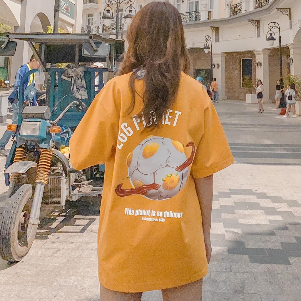 Áo thun tay lỡ nam nữ egg SGES phản quang bền đẹp siêu chất | BigBuy360 - bigbuy360.vn