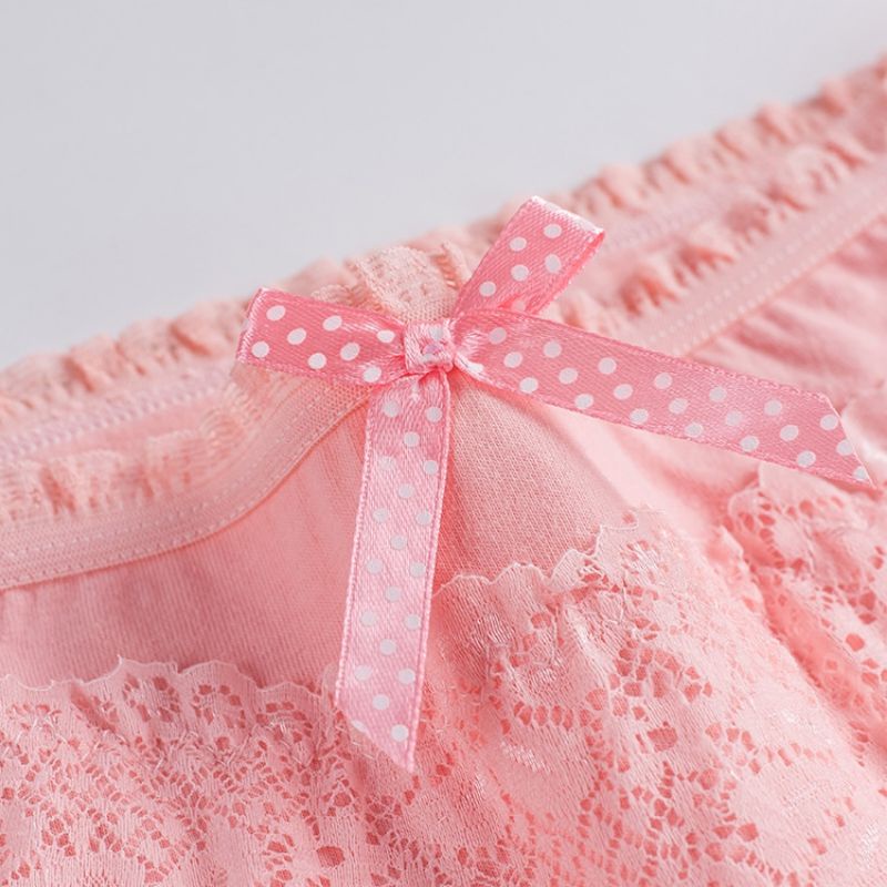 [CHE TÊN 100%] Quần Lót Nữ Cute Quần Chíp Nơ Ren Chất Cotton Quảng Châu Cao Cấp Sexy Xịn Đẹp La.an Store | BigBuy360 - bigbuy360.vn