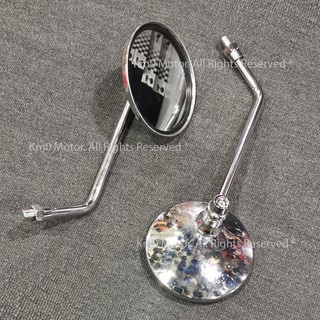 01 Kính Chiếu Hậu KIỂU ATTILA Inox Chân Kính 10 Ly