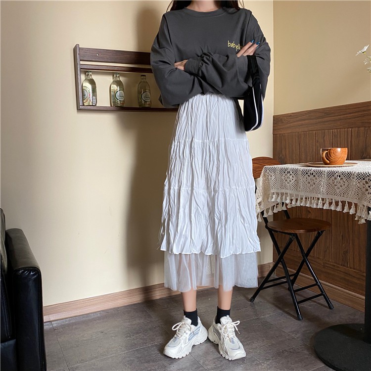 Fashion pleated skirt temperament knee-length dress | BigBuy360 - bigbuy360.vn