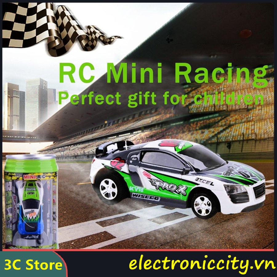 Xe đồ chơi điều khiển từ xa RC vô tuyến với hộp đựng hình lon nước ngọt mini độc đáo phù hợp làm quà tặng