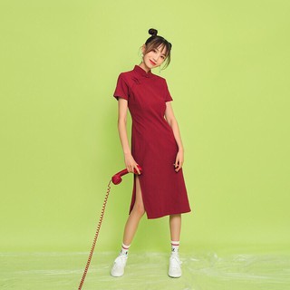 [ CÓ KÈM HÌNH THẬT ] ĐẦM SƯỜN XÁM ĐỎ XẺ TÀ