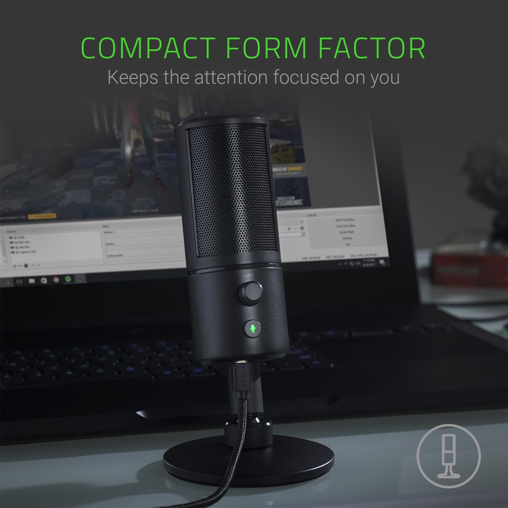 Micro Razer Seiren X Dùng Để Chơi Game | Chống Sốc | Mô Hình Pickup Siêu Đẹp
