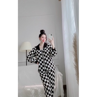 Bộ ngủ lụa Maingo cao cấp tay dài quần dài