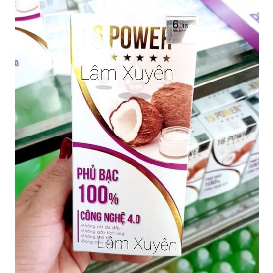 Nhuộm phủ bạc màu thời trang cao cấp 16 Power 😍FREESHIP 😍 phủ bạc hoàn toàn 100% đều màu suôn mềm đẹp bền màu chuẩn xinh