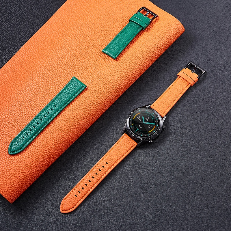 HUAWEI Dây Đeo Bằng Da Thật 2 / Pro Cho Đồng Hồ Thông Minh Xiaomi Mi Watch S1 Active / Color 2 / Pro GT3 GT 3 Pro 43 46 42 46mm