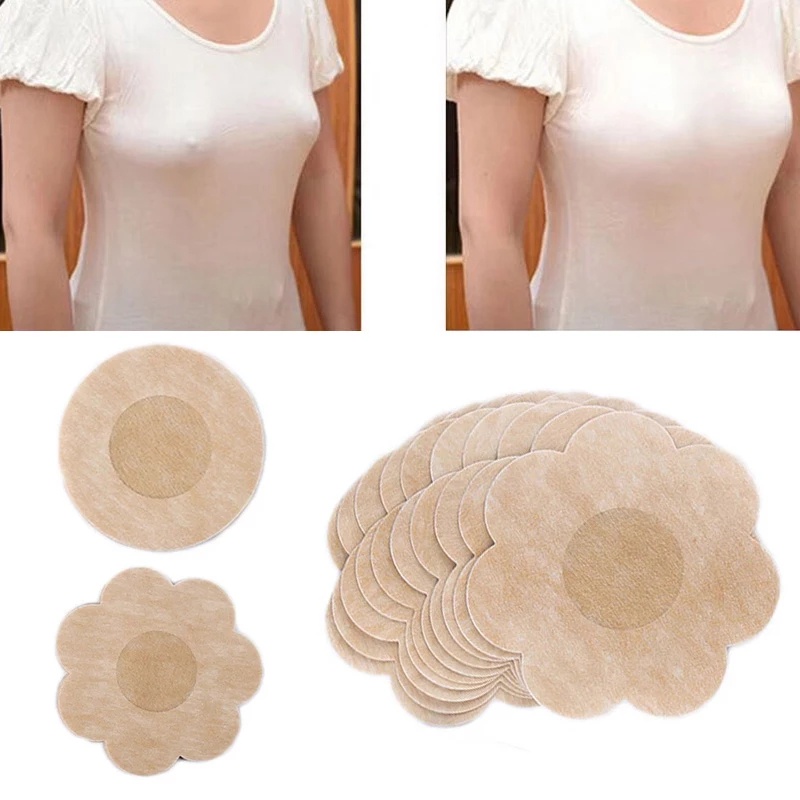 Bộ 10 Miếng Dán Ngực Mỏng Vô Hình Chống Mồ Hôi Thoáng Khí Cho Nam Và Nữ