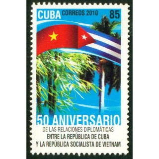 Tem sưu tập Tem Cuba 2010 kỷ niệm 50 năm quan hệ ngoại giao Việt Nam Cuba