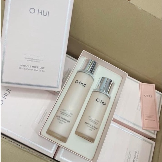 [DATE 2024] Set Nước hoa hồng dưỡng ẩm cho da khô OHUI Miracle Moisture Skin Softener Moist 150ml + 100ml