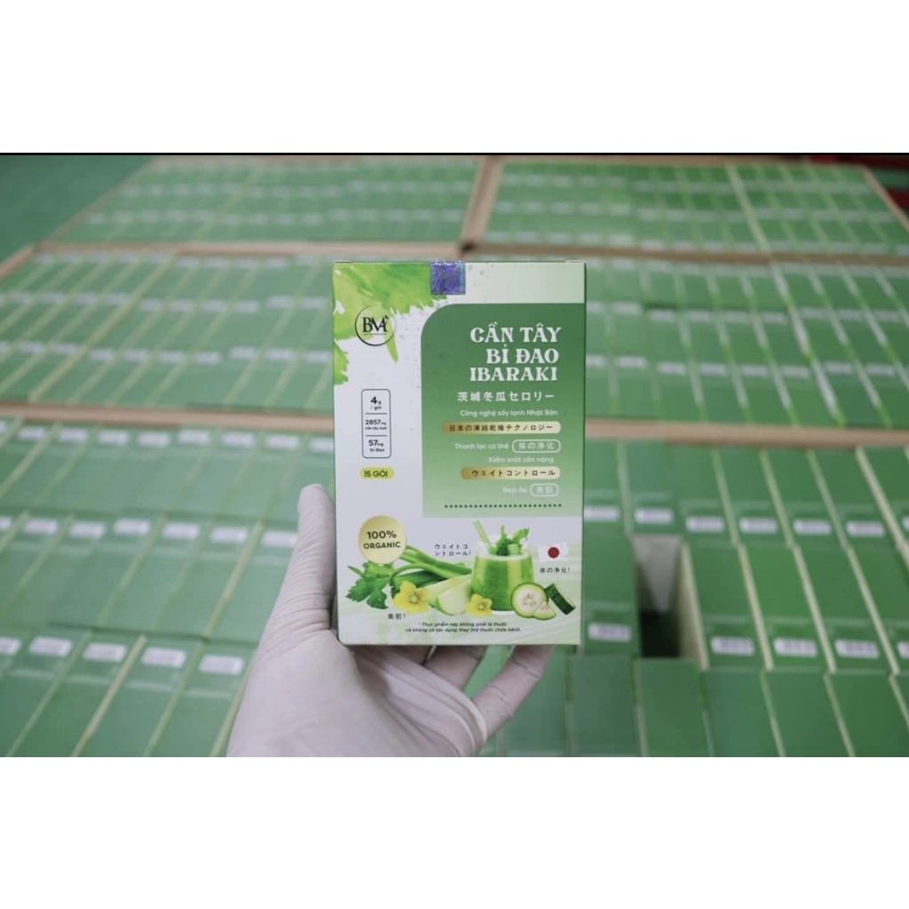 CẦN TÂY BÍ ĐAO IBARAKI (Mua Combo 2 hộp tặng CHAI THỦY TINH)
