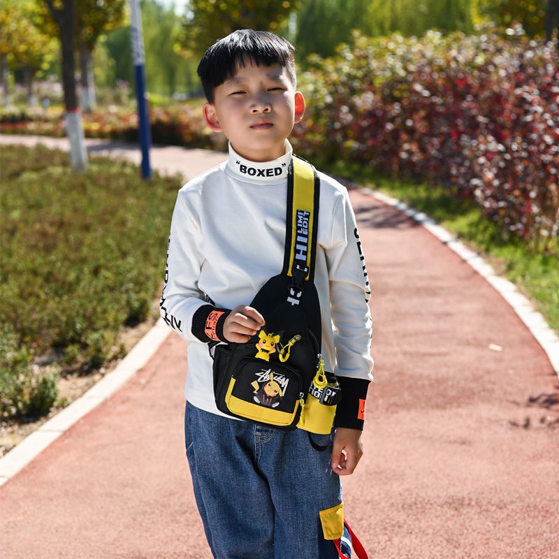 Túi Đeo Chéo Trước Ngực Họa Tiết Hoạt Hình Dễ Thương Phong Cách Đường Phố Thời Trang 2022 Cho Bé Trai Gái