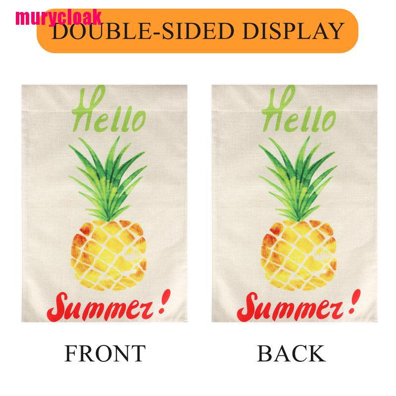 【mur】BEAUTY Summer Garden Flag Hello Sunshine 12×18 Inch Double Sided Vertical