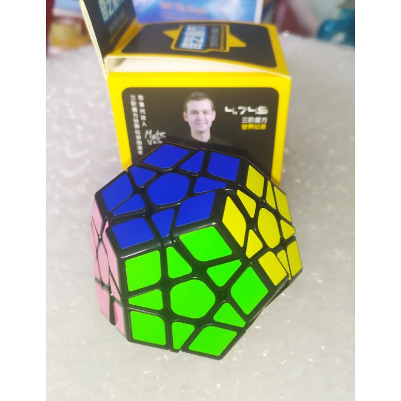 Rubik Biến Thể Megaminx - Rubik Biến Thể 12 Mặt Viền Đen