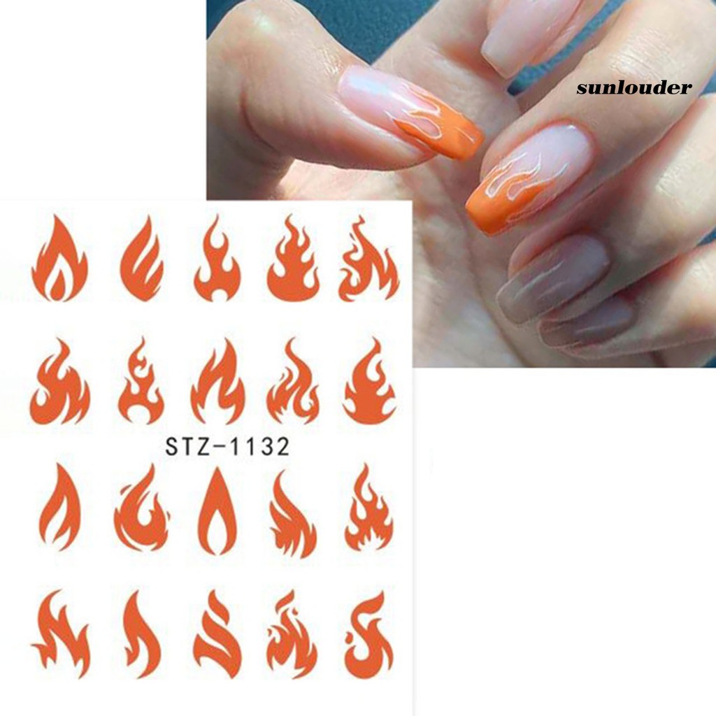 Set 10 tờ nhãn dán họa tiết phong cách Trung Hoa trang trí nghệ thuật móng tay