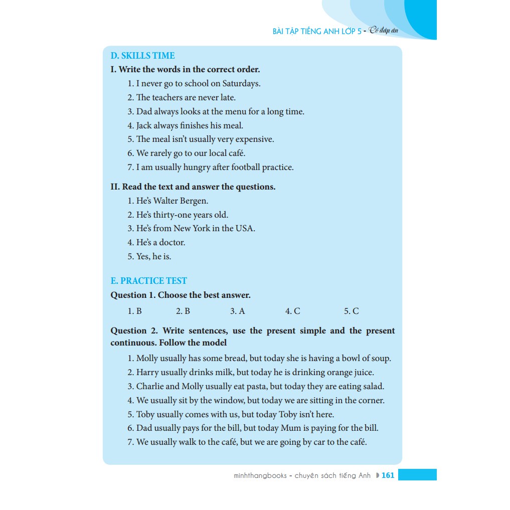 Sách - Bài tập tiếng Anh lớp 5 (bìa mềm) Tặng Bookmark