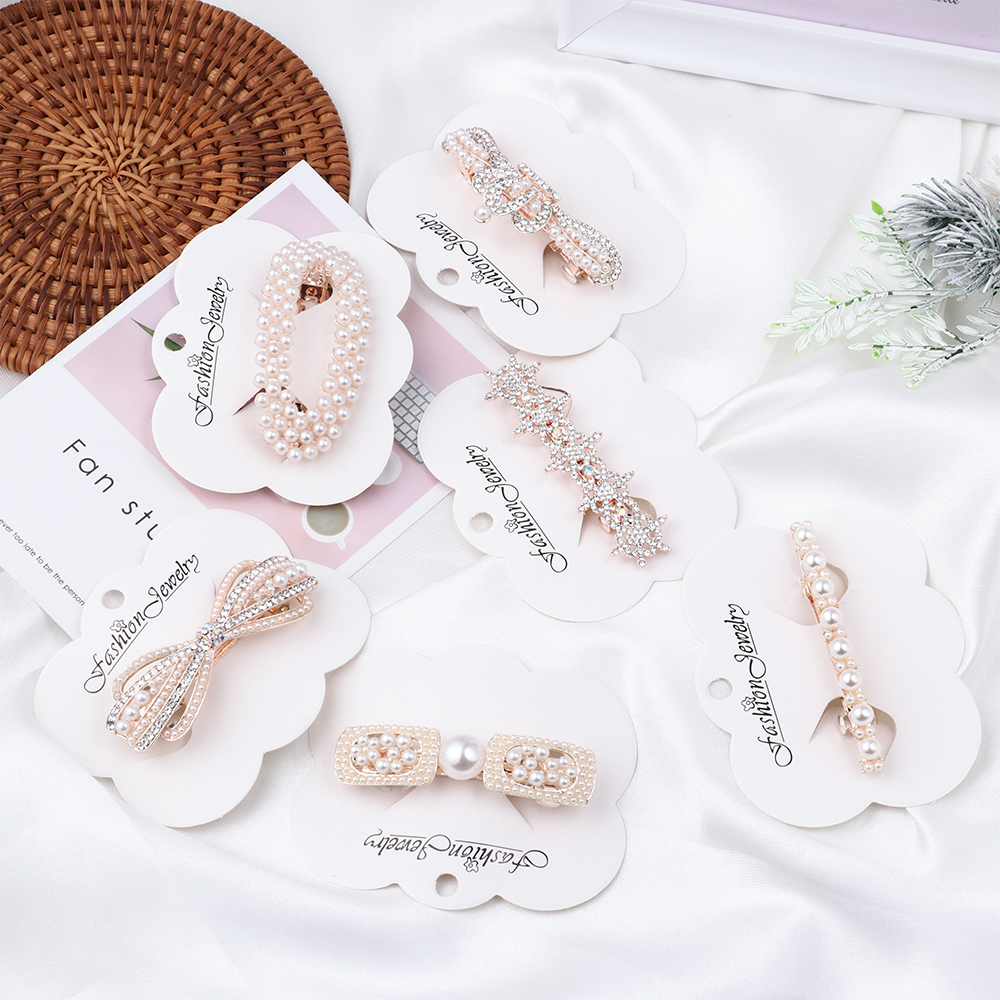 Kẹp Tóc Đính Ngọc Trai Thời Trang Cho Nữ