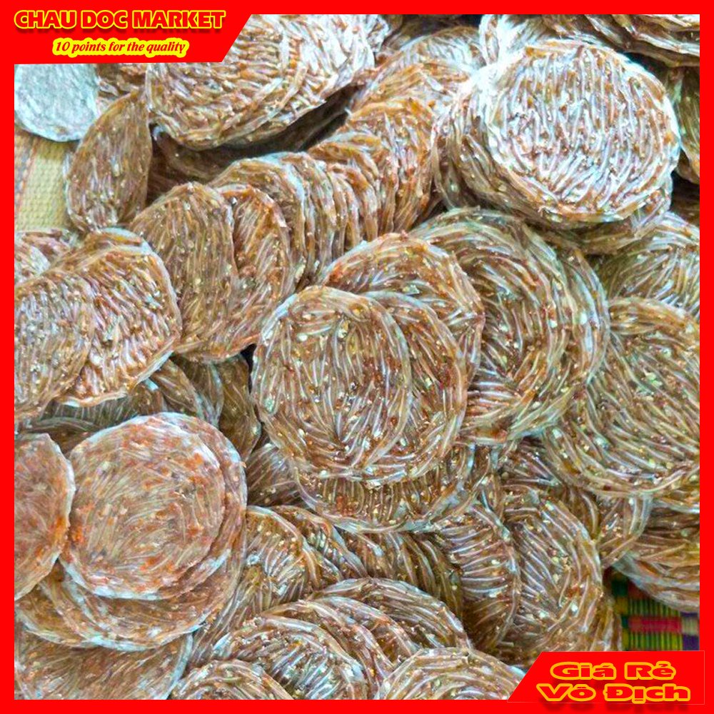 Bánh Tráng Cá Cơm Châu Đốc Ướp Gia Vị Vừa Ăn Dùng Chiên Hoặc Nướng Gói 500gr