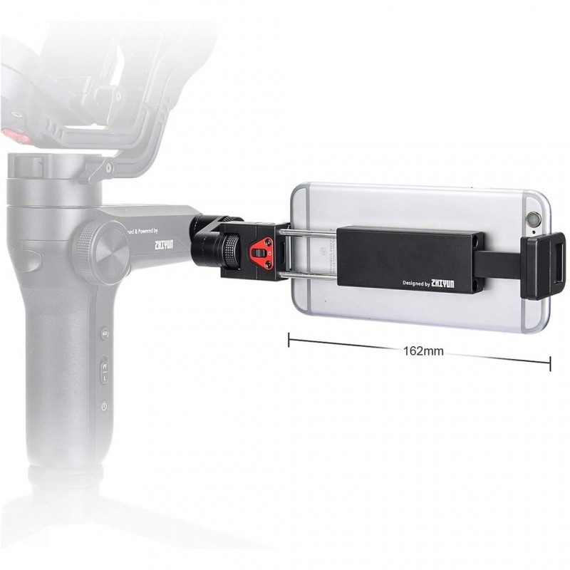 Ngàm kẹp điện thoại dùng trên Gimbal - TransMount Phone Holder with Crown Gear
