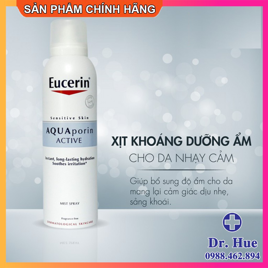 [CHÍNH HÃNG] Xịt Khoáng Eucerin AQUAporin Active Dưỡng Ẩm Làm Dịu Da 50ml