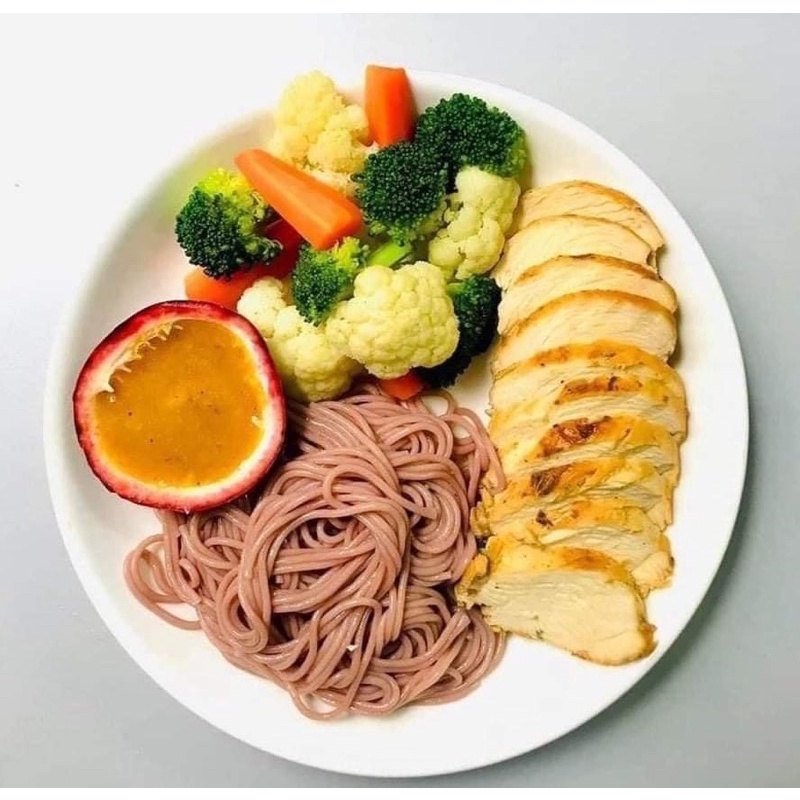Bún Gạo Lứt Đỏ Hoàng Minh 250gr Eat Clean, Dành Cho Người Ăn Kiêng, Giảm Cân, Tiểu Đường