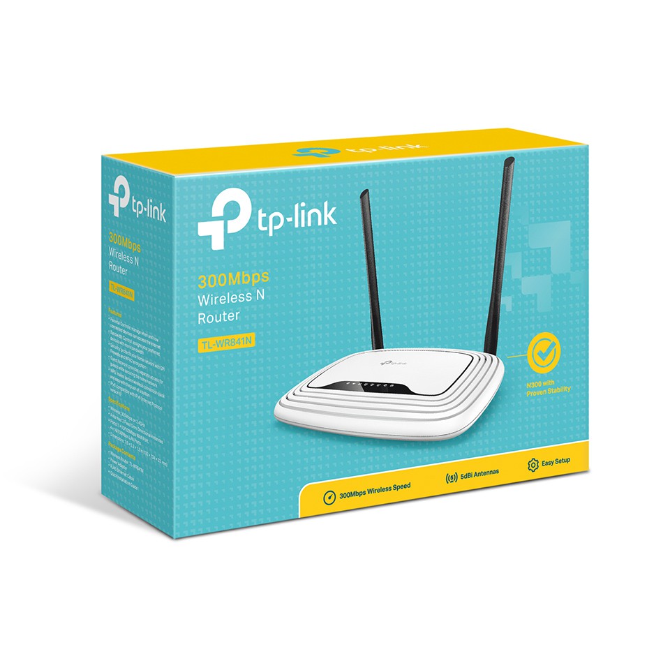 Bộ Phát Sóng WiFi TP-Link TL-WR841N 2 angten 300Mbps