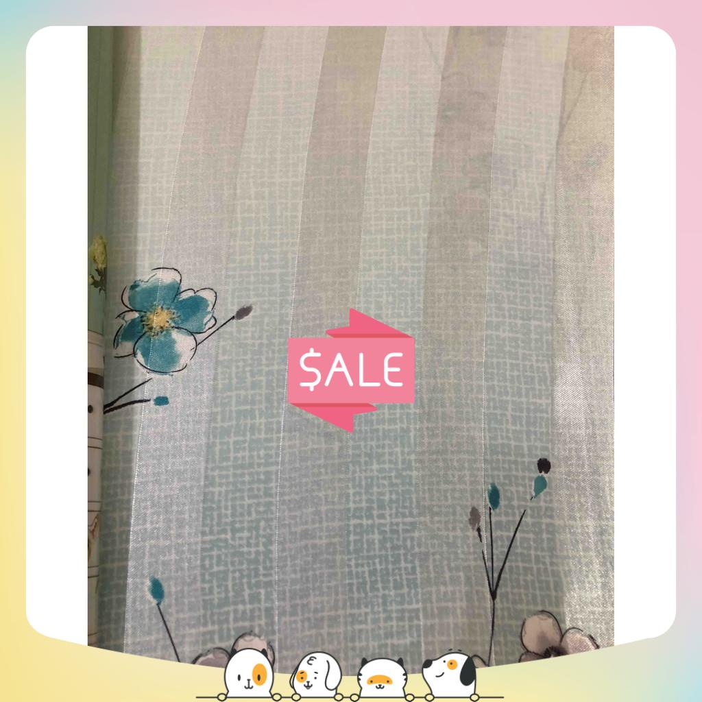 Rèm phòng, rèm cửa GẤM 2 MẶT- Họa tiết hoa mai mùa xuân. Ghi chú: Nhận số đo theo yêu cầu