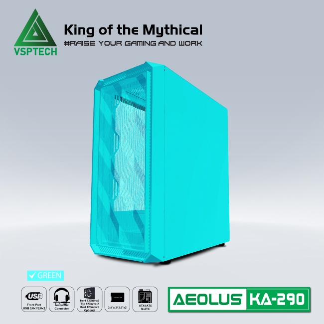 Vỏ Case KA290 GREEN