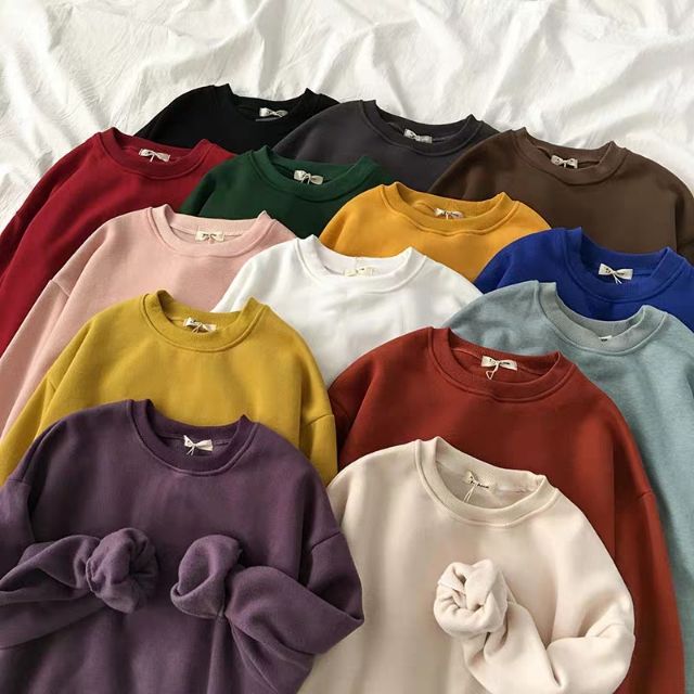 {Hàng order - inbox đặt hàng} Áo sweater trơn