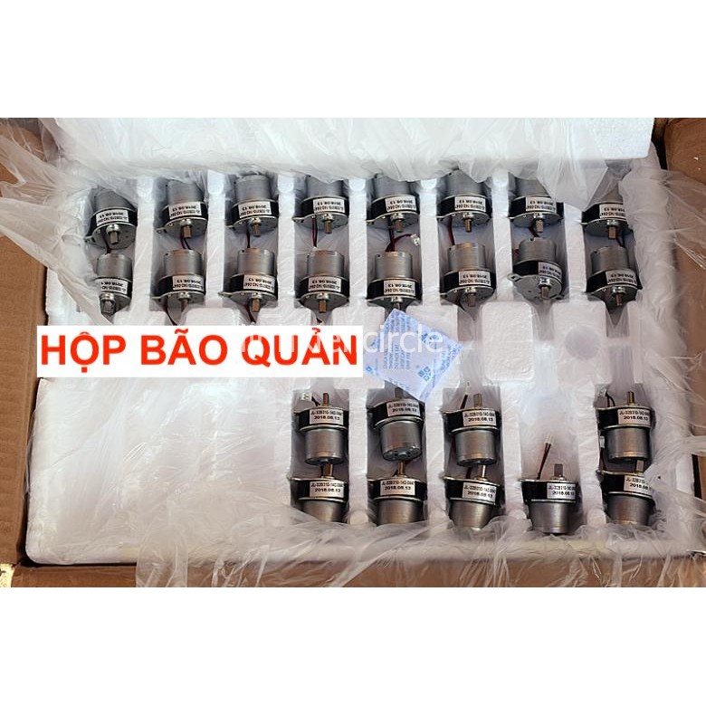 Motor giảm tốc mini 3V - 6V bánh răng kim loại mômen xoắn lớn 24 - 49 RPM - LK0368