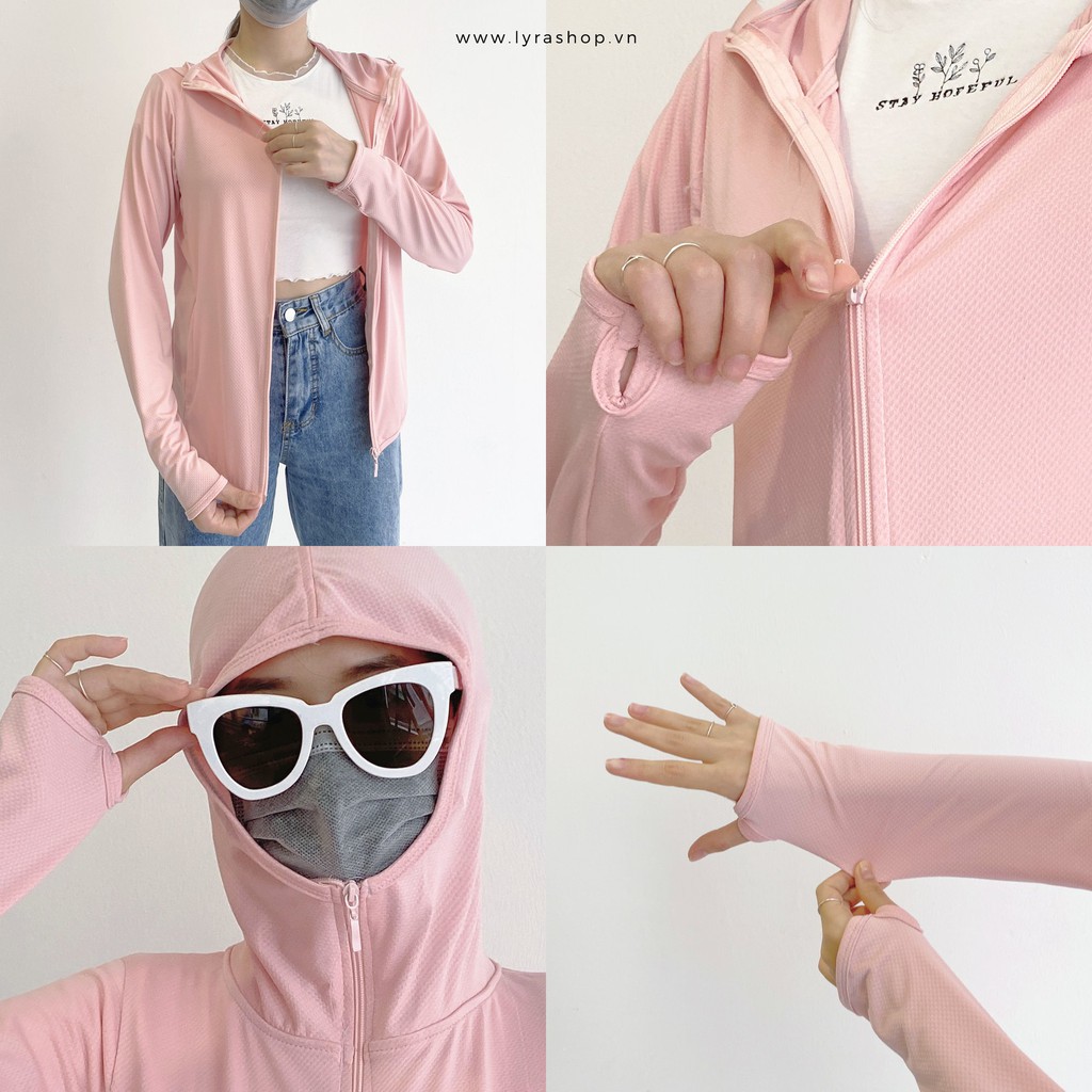 Áo chống nắng dáng ngắn Hidoli thoáng mát chống tia UV - VSYAK0017 | BigBuy360 - bigbuy360.vn