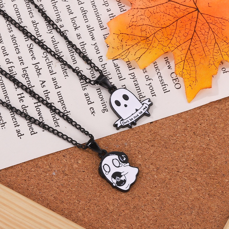 Vòng cổ Hợp Kim Mặt Hình Ma Âm Nhạc Halloween Dễ Thương