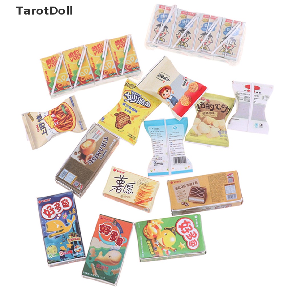 Mô Hình Hộp Bánh Mì / Snack Siêu Thị Tỉ Lệ 1: 12 Trang Trí Nhà Búp Bê