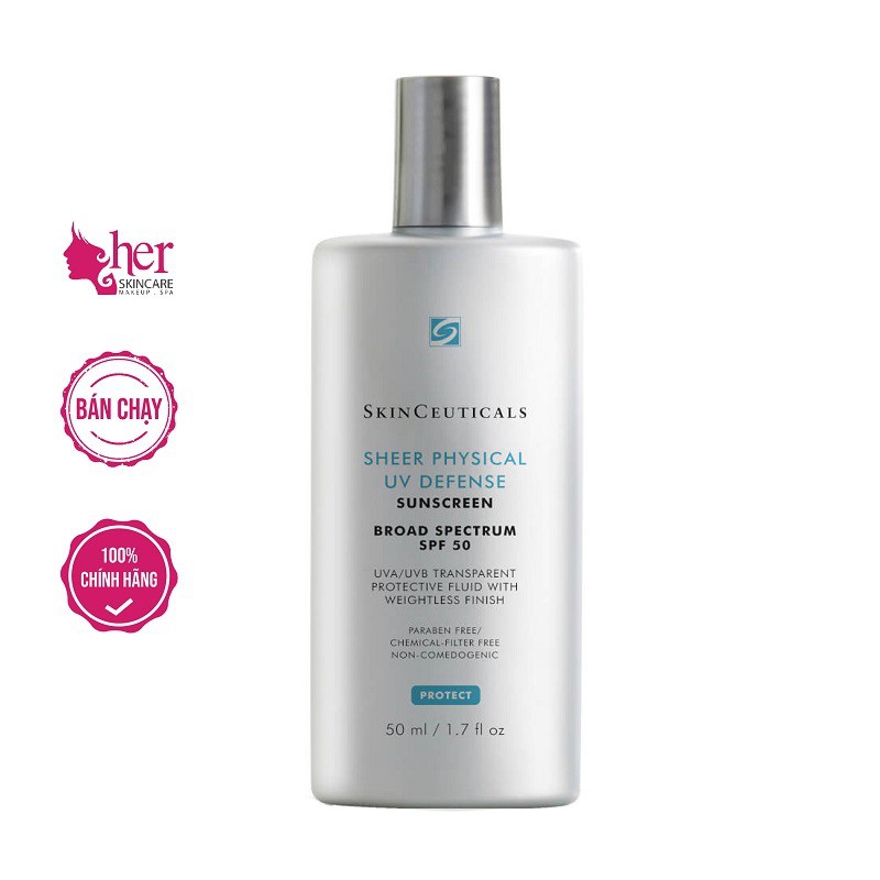 [Mã COS1904 giảm 8% đơn 300K] Kem chống nắng Skinceuticals Sheer Physical UV Defense SPF50 | BigBuy360 - bigbuy360.vn