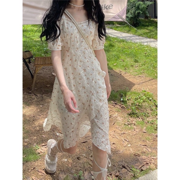 Váy hoa nhí bánh bèo vintage Quảng Châu cực xinh