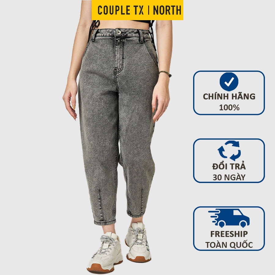 Quần jean nữ baggy Couple TX cạp cao ống rộng phù hợp với mọi vóc dáng WJE 2010