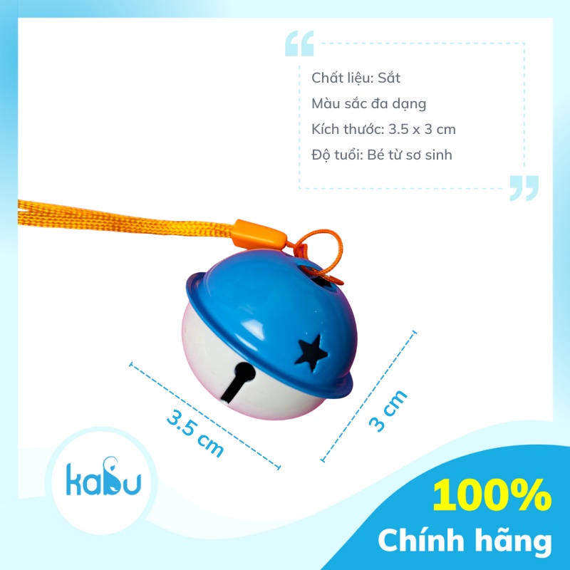 KABU - Chuông Lục Lạc Nhiều Màu, Chuông Đồ Chơi Trẻ Sơ Sinh Kích Thích Đa Giác Quan