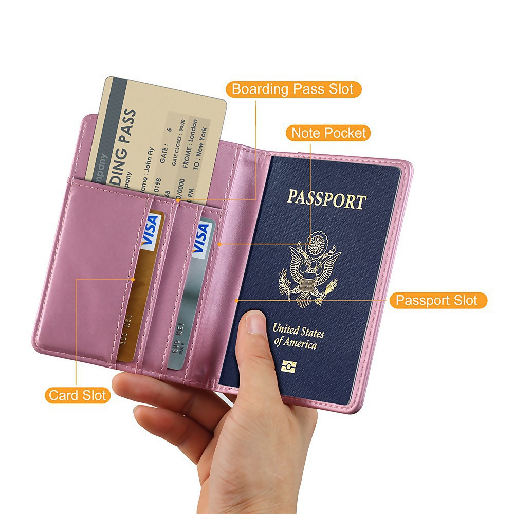 klf-Travel Credit Card Boarding Pass Passport Protective Cover Wallet Holder